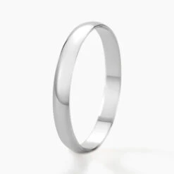 Alliance Meredithe Demi Jonc Classique Or Blanc