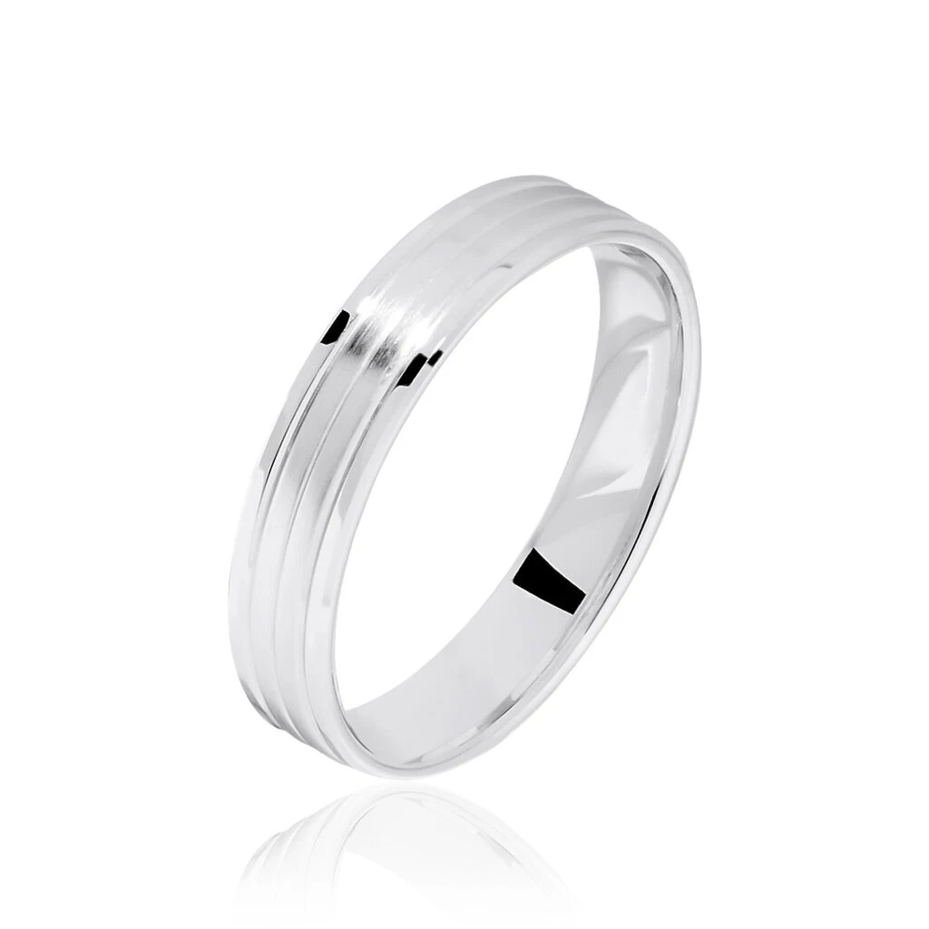 Alliance Basile Ruban Plat Or Blanc 1 Alliance Basile Ruban Plat Or Blanc