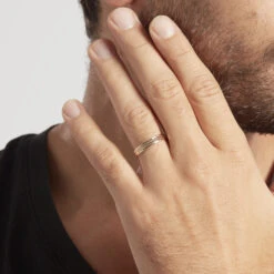 Alliance Hemera Facetee Ruban Plat Or Jaune -Histoire d'Or B3AMJW00AD model1