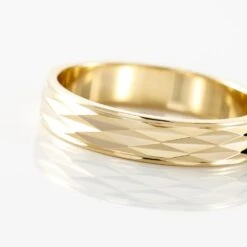 Alliance Hemera Facetee Ruban Plat Or Jaune -Histoire d'Or B3AMJW00AD view3