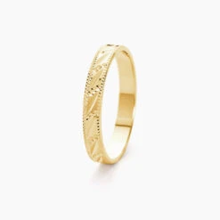 Alliance Eucleia Fantaisie Ruban Plat Or Jaune