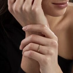 Alliance Eucleia Fantaisie Ruban Plat Or Jaune -Histoire d'Or B3AMJW0654 model0