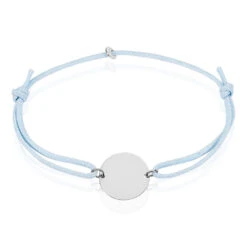 Bracelet Helenia Pastille Gravable Or Blanc