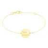 Bracelet Benedicte Message Or Jaune