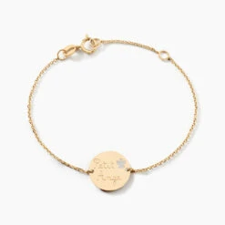 Bracelet Benedicte Message Or Jaune