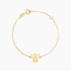 Bracelet Hallie Ange Et Coeur Or Jaune