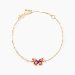 Bracelet Sulivia Papillon Or Jaune