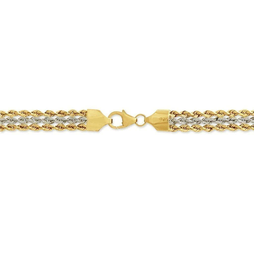 Bracelet Jerry Maille Corde 3 Rangs Or Bicolore 3 Bracelet Jerry Maille Corde 3 Rangs Or Bicolore – Image 3