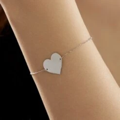 Bracelet Coeur Gravable Or Blanc -Histoire d'Or B3BFBW0392 model1