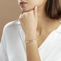 Bracelet Jonc Claudie 3 Fils Entrelaces Or Jaune -Histoire d'Or B3BFJW008N model0