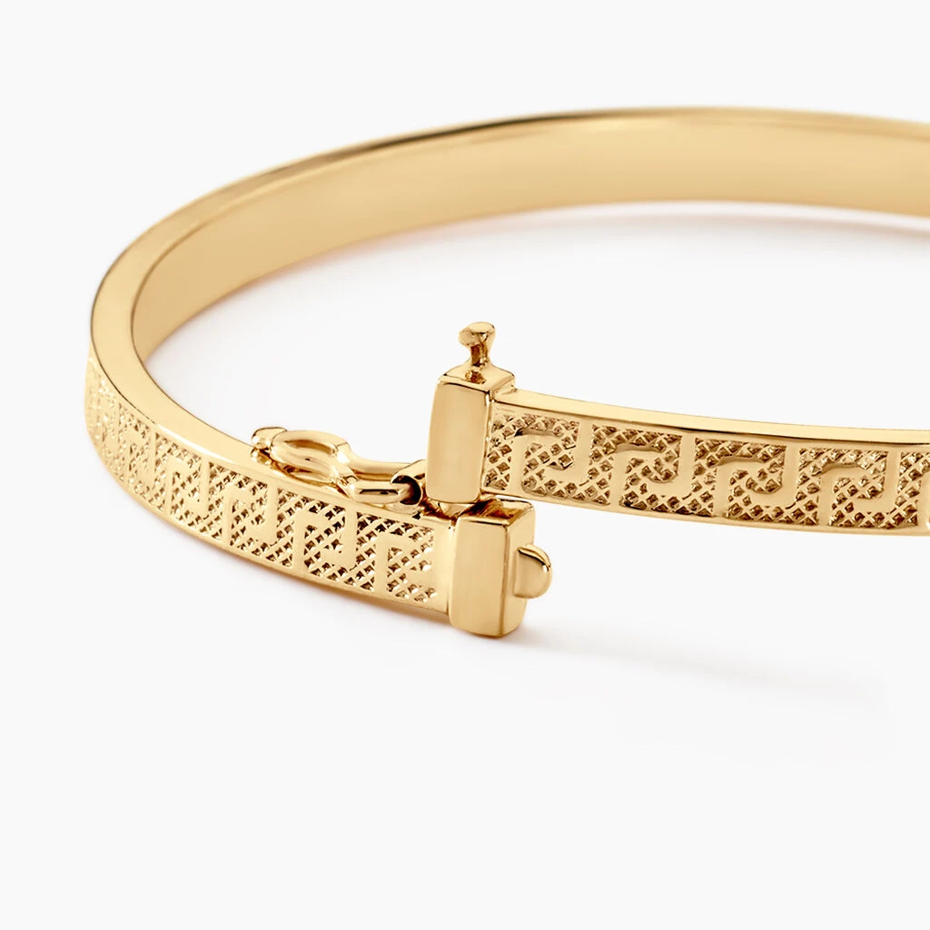 Bracelet Jonc Capucina Grec Or Jaune 2 Bracelet Jonc Capucina Grec Or Jaune – Image 2