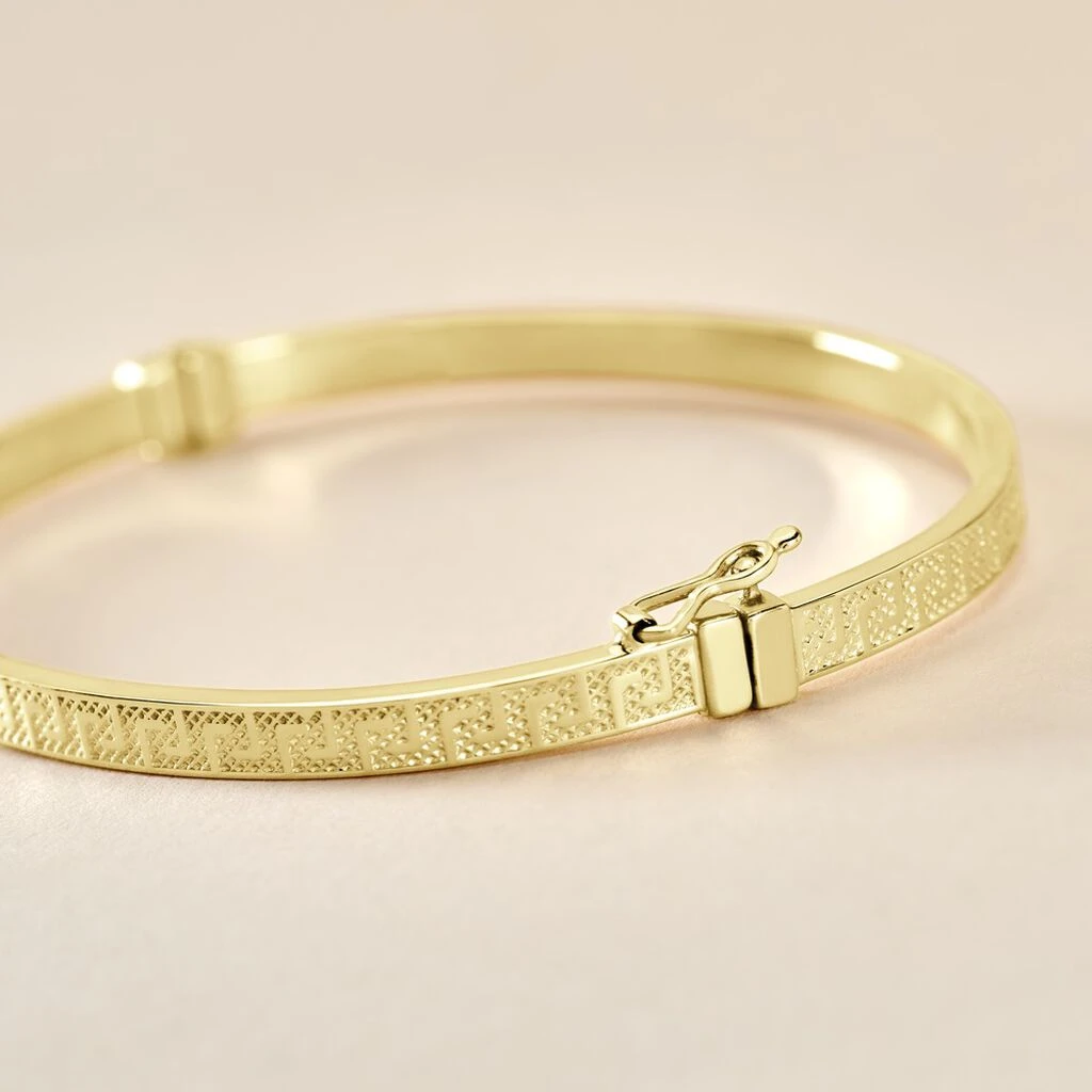 Bracelet Jonc Capucina Grec Or Jaune 3 Bracelet Jonc Capucina Grec Or Jaune – Image 3