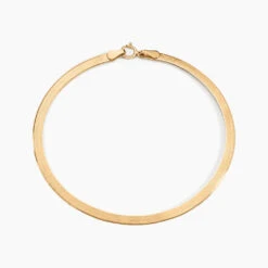 Bracelet Ivria Maille Heringbone Or Jaune