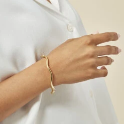 Bracelet Jonc Jennie Ondule Or Jaune -Histoire d'Or B3BFJW0780 model1