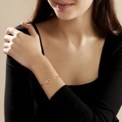 Bracelet Jonc Seth Or Jaune Oxyde De Zirconium -Histoire d'Or B3BFJZW098 model0