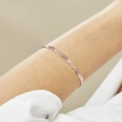 Bracelet Anaisaae Tresse Or Rose -Histoire d'Or B3BFRW0339 model1