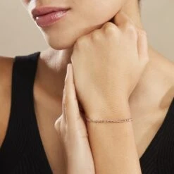 Bracelet Capucin Maille Marine Plate Or Rose -Histoire d'Or B3BFRW0344 model0