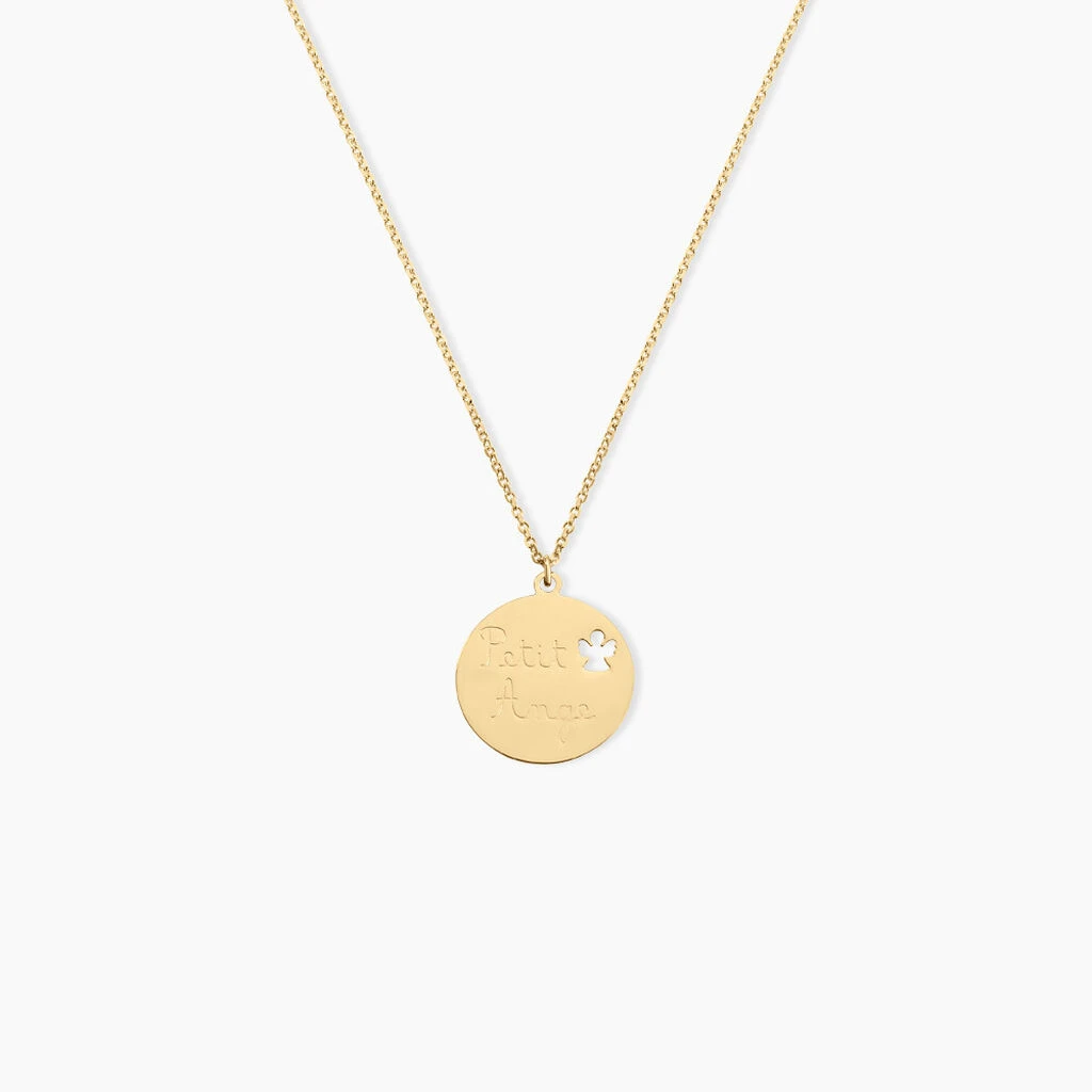 Collier Benedicte Message Or Jaune 1 Collier Benedicte Message Or Jaune