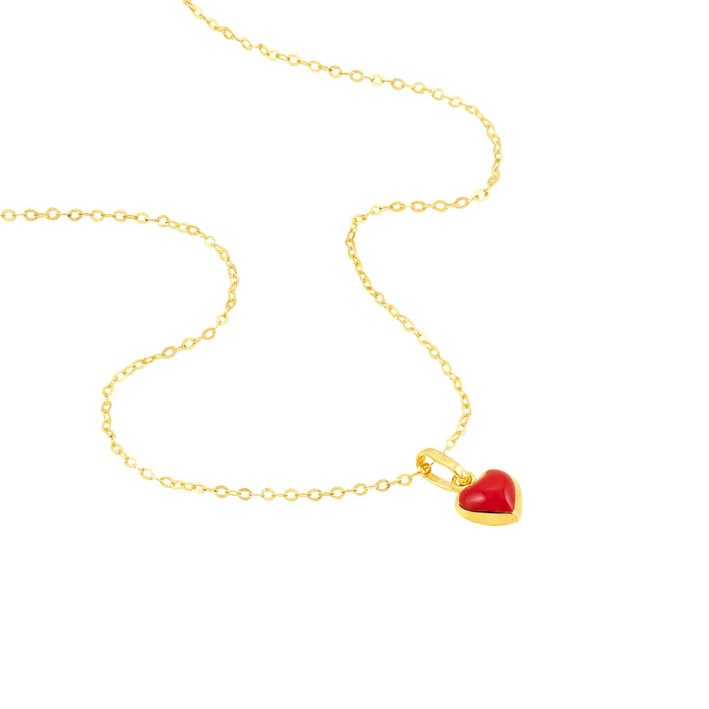 Collier Coralie Coeur Or Jaune 2 Collier Coralie Coeur Or Jaune – Image 2