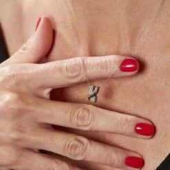 Collier Julianne Or Blanc Diamant -Histoire d'Or B3CFBDD124 model1