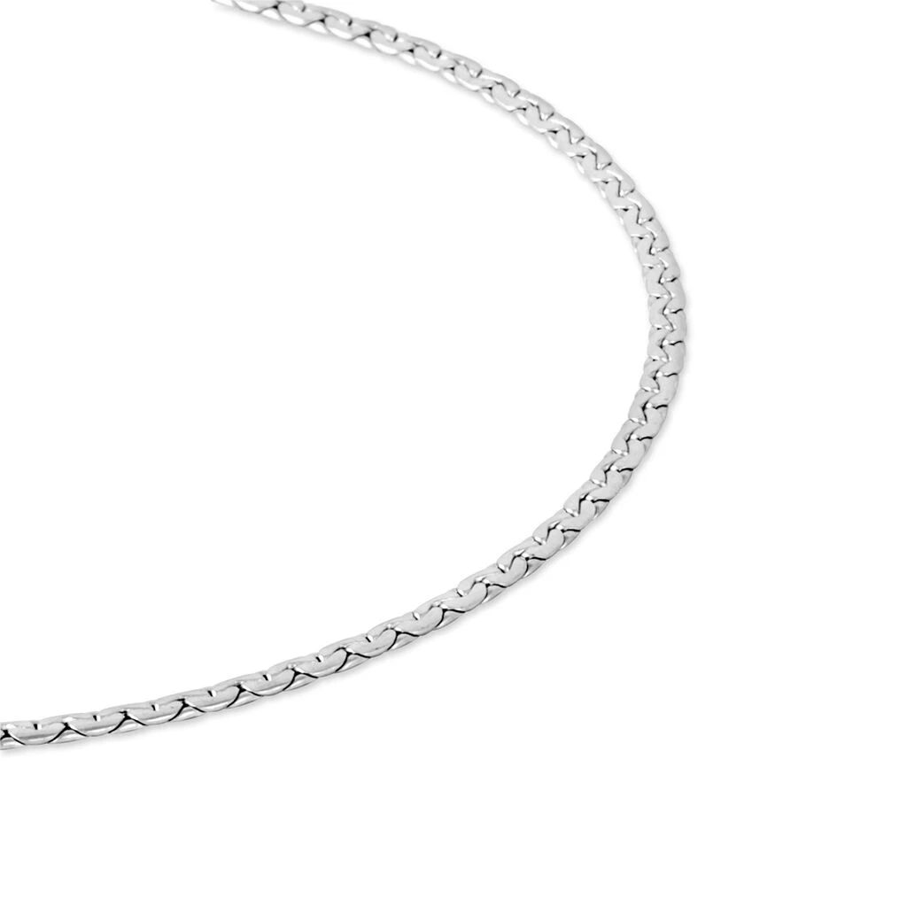 Collier Sujitha Maille Haricot Or Blanc 2 Collier Sujitha Maille Haricot Or Blanc – Image 2