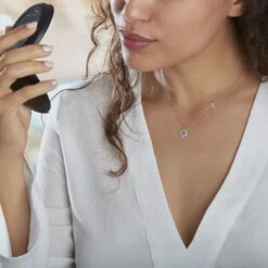 Collier Bekhta Or Blanc Oxyde De Zirconium -Histoire d'Or B3CFBZE007 model0