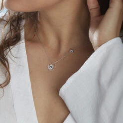 Collier Bekhta Or Blanc Oxyde De Zirconium -Histoire d'Or B3CFBZE007 model1