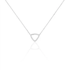 Collier Minna Or Blanc Oxyde De Zirconium