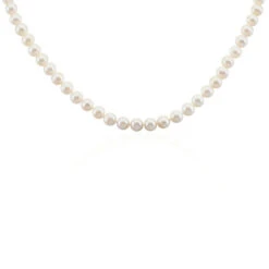 Collier Ikbal Or Jaune Perle De Culture