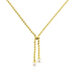 Chaîne Hatsu Or Jaune Perle De Culture