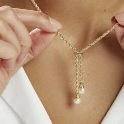 Chaîne Hatsu Or Jaune Perle De Culture -Histoire d'Or B3CFJU2305 model1