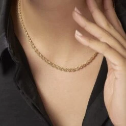 Collier Jerry Danilo Maille Corde Or Jaune -Histoire d'Or B3CFJW006R model1