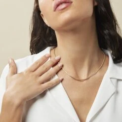 Chaîne Lorelyne Maille Palmier Or Jaune -Histoire d'Or B3CFJW0588 model0