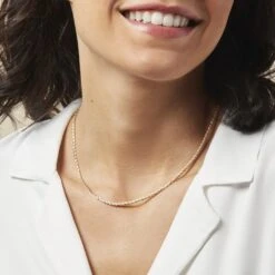 Chaîne Lorelyne Maille Palmier Or Jaune -Histoire d'Or B3CFJW0588 model1