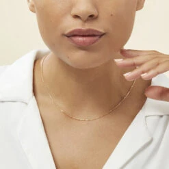 Chaîne Igoa Maille Forçat Diamantee Or Jaune 10 Chaîne Igoa Maille Forçat Diamantee Or Jaune -Histoire d'Or B3CFJW0703 model0