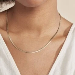 Collier Izel Maille Anglaise Or Jaune -Histoire d'Or B3CFJW0988 model0