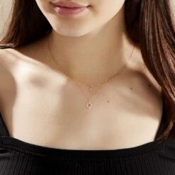 Collier Terrie Or Jaune Calcedoine Et Oxyde De Zirconium -Histoire d'Or B3CFJXO005 model0