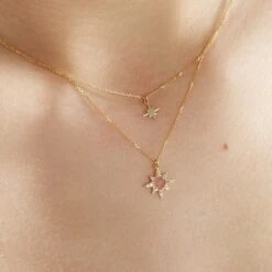 Collier Terrie Or Jaune Calcedoine Et Oxyde De Zirconium -Histoire d'Or B3CFJXO005 model1