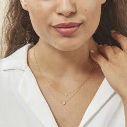 Collier Virguinia Or Jaune Oxyde De Zirconium -Histoire d'Or B3CFJZW352 model0