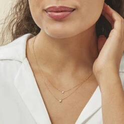 Collier Virguinia Or Jaune Oxyde De Zirconium -Histoire d'Or B3CFJZW352 model1