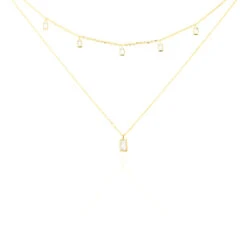 Collier Ginna Or Jaune Oxyde De Zirconium