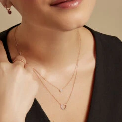 Collier Emilia Or Rose Diamant -Histoire d'Or B3CFRDW156 model0