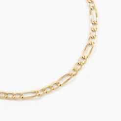 Chaîne Merieme Maille Alternée 1/3 Or Jaune