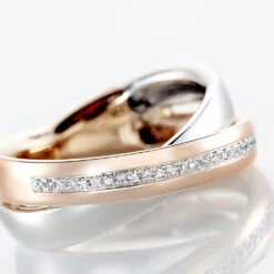 Bague Andrette Or Bicolore Diamant -Histoire d'Or B3DF2DW30R view3