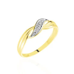 Bague Amayas Or Bicolore Diamant