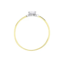 Bague Or Bicolore Goulvena Oxyde De Zirconium -Histoire d'Or B3DF2ZW0NW view2