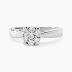 Bague Solitaire Grace Or Blanc Diamant