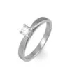 Bague Solitaire Loren Or Blanc Diamant