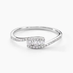 Bague Eternite Or Blanc Diamant