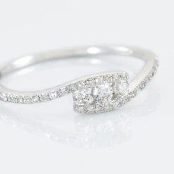 Bague Eternite Or Blanc Diamant -Histoire d'Or B3DFBDW241 view3